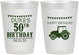 Personalized Birthday 10 oz Frosted Cups - 50th Tractor | 20005