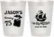 Personalized Birthday 10 oz Frosted Cups - 75th Shipwrecked | 20029