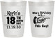 Personalized Birthday 10 oz Frosted Cups - 18th | 20046