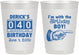 Personalized Birthday 10 oz Frosted Cups - 40th | 20047