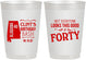 Personalized Birthday 10 oz Frosted Cups - 40th | 20050