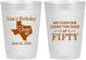 Personalized Birthday 10 oz Frosted Cups - 50th | 20051