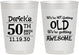 Personalized Birthday 10 oz Frosted Cups - 50th | 20052