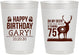 Personalized Birthday 10 oz Frosted Cups - 75th Hunting | 20063