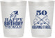 Personalized Birthday 10 oz Frosted Cups - 50th Keeping It Reel | 20066