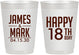 Personalized Birthday 10 oz Frosted Cups - 18th | 20074