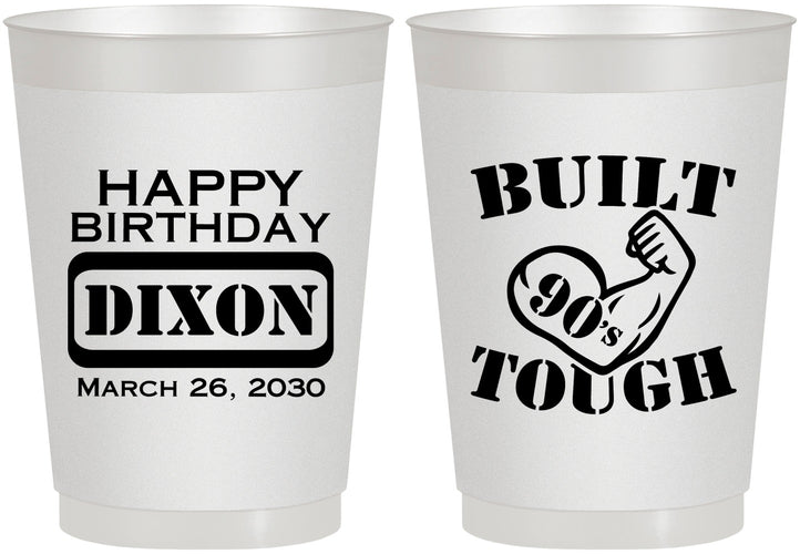 Personalized Birthday 10 oz Frosted Cups - Built Tough | 20078