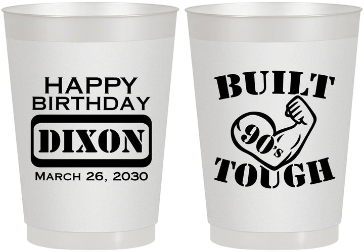 Personalized Birthday 10 oz Frosted Cups - Built Tough | 20078