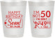 Personalized Birthday 10 oz Frosted Cups - 50th | 20080
