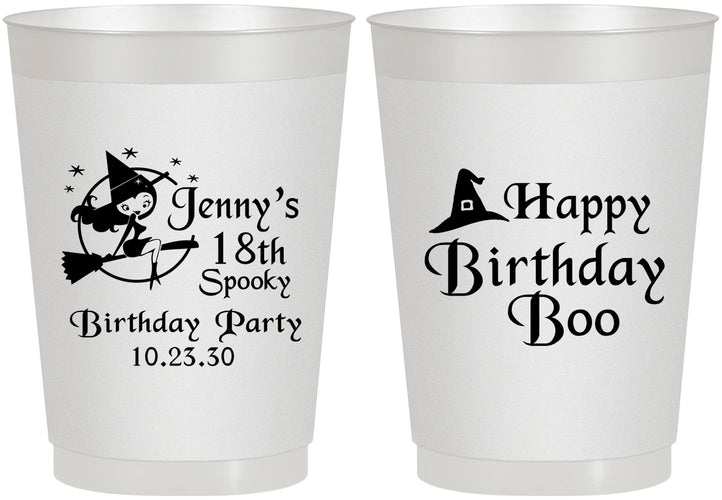 Personalized Birthday 10 oz Frosted Cups - 18th Halloween | 20081