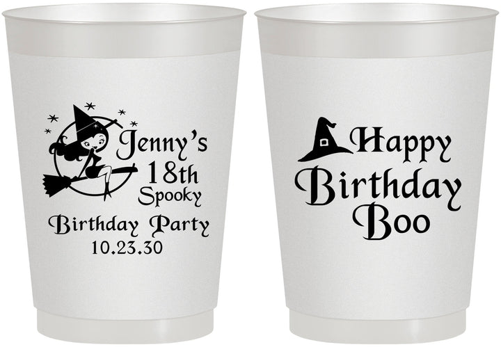 Personalized Birthday 10 oz Frosted Cups - 18th Halloween | 20081