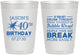 Personalized Birthday 10 oz Frosted Cups - 40th | 20088