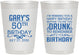 Personalized Birthday 10 oz Frosted Cups - 50th | 20095