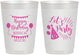 Personalized Birthday 10 oz Frosted Cups - 65th | 20105