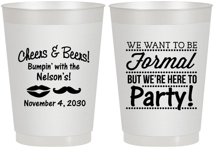 Personalized Birthday 10 oz Frosted Cups - Cheers Beers Formal | 20133
