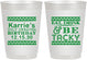 Personalized Birthday 10 oz Frosted Cups - Christmas Eat Drink Tacky | 20137
