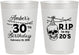 Personalized Birthday 10 oz Frosted Cups - 30th Rip 20 | 20140