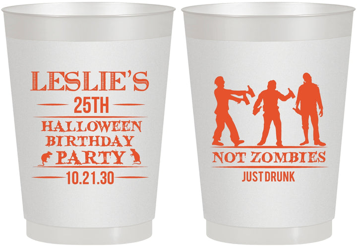 Personalized Birthday 10 oz Frosted Cups - 25th Halloween | 20143