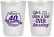 Personalized Birthday 10 oz Frosted Cups - 40th | 20153