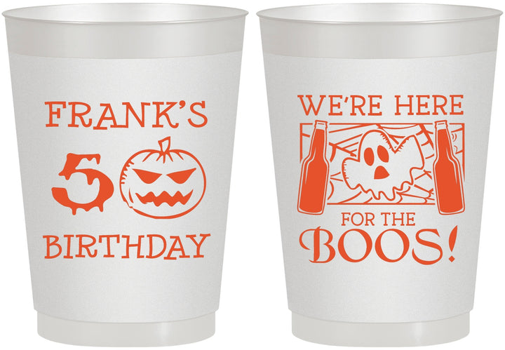 Personalized Birthday 10 oz Frosted Cups - 50th Halloween | 20157