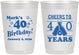 Personalized Birthday 10 oz Frosted Cups - Cheers To 40 Years | 20162