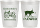 Personalized Birthday 10 oz Frosted Cups - 30th Get Plowed | 20166