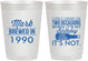 Personalized Birthday 10 oz Frosted Cups - 40th | 20171