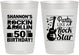 Personalized Birthday 10 oz Frosted Cups - 50th Rock Star | 20173