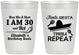 Personalized Birthday 10 oz Frosted Cups - 30th Fiesta Siesta Tequila | 20177