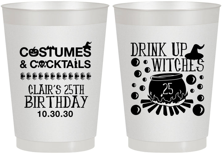 Personalized Birthday 10 oz Frosted Cups - 25th Halloween | 20184