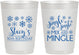 Personalized Birthday 10 oz Frosted Cups - 30th Christmas | 20188
