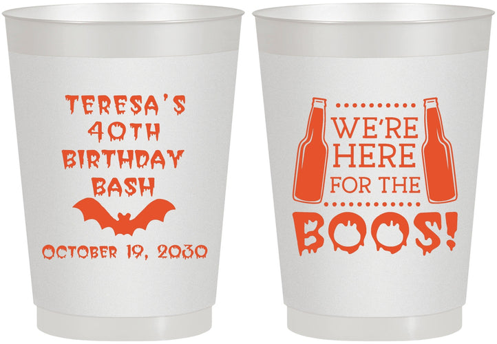 Personalized Birthday 10 oz Frosted Cups - 40th Halloween | 20198