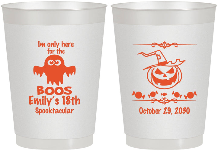 Personalized Birthday 10 oz Frosted Cups - 18th Halloween | 20199