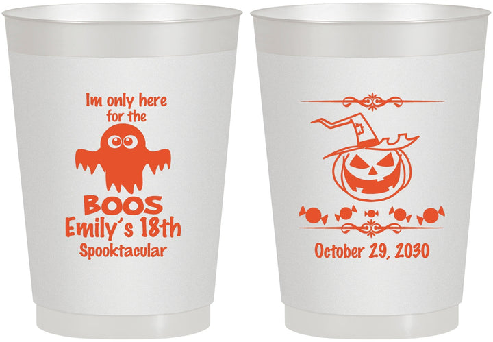 Personalized Birthday 10 oz Frosted Cups - 18th Halloween | 20199
