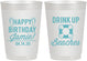 Personalized Birthday 10 oz Frosted Cups - Drink Up Beaches | 20207