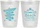 Personalized Birthday 10 oz Frosted Cups - 65th Beach | 20210