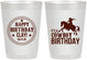 Personalized Birthday 10 oz Frosted Cups - Cowboy | 20229