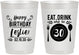 Personalized Birthday 10 oz Frosted Cups - 30th | 20240
