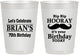 Personalized Birthday 10 oz Frosted Cups - 70th | 20251