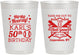 Personalized Birthday 10 oz Frosted Cups - 50th Baseball | 20252