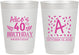Personalized Birthday 10 oz Frosted Cups - 40th | 20258