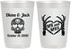 Personalized Wedding 10 oz Frosted Cups - Mr And Mrs Sugar Skull | 205