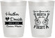 Personalized Wedding 10 oz Frosted Cups - Siesta Fiesta Mexico | 207