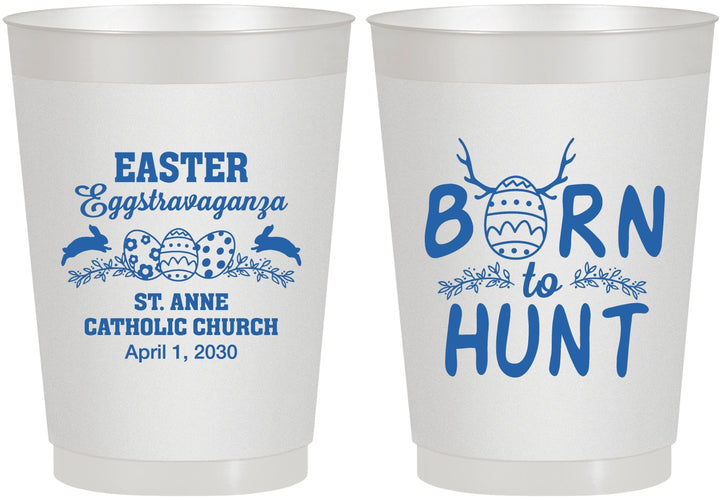 Personalized Easter 10 oz Frosted Cups - Born To Hunt | 210001
