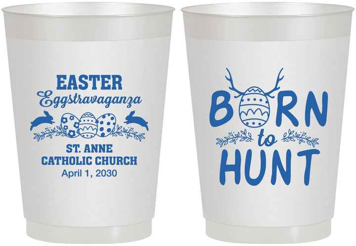 Personalized Easter 10 oz Frosted Cups - Born To Hunt | 210001