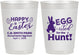 Personalized Easter 10 oz Frosted Cups - Eggcited For Hunt Bunny | 210002