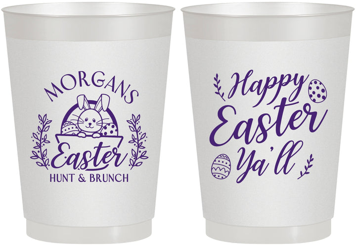 Personalized Easter 10 oz Frosted Cups - Easter Bunny | 210010