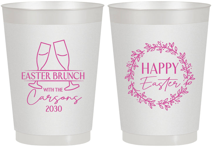 Personalized Easter 10 oz Frosted Cups - Brunch | 210015