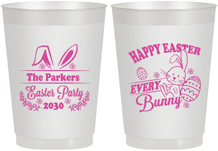 Personalized Easter 10 oz Frosted Cups - Bunny Eggs | 210019