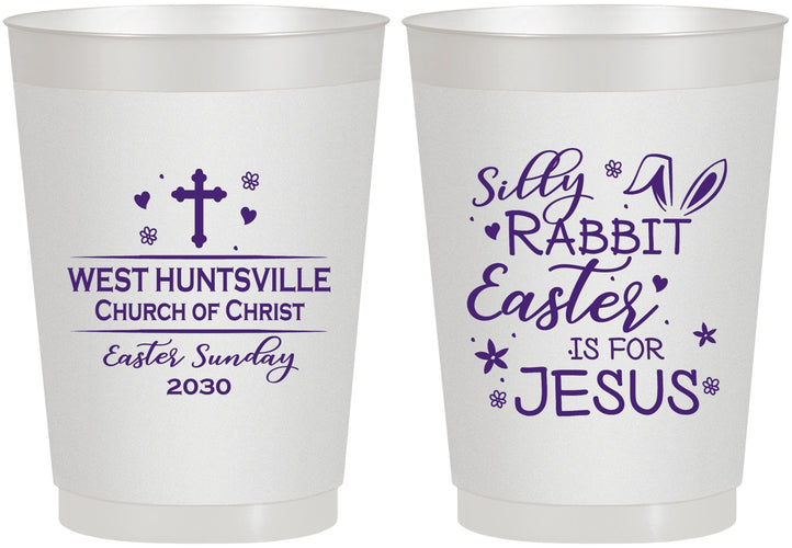 Personalized Easter 10 oz Frosted Cups - Easter Is For Jesus | 210022